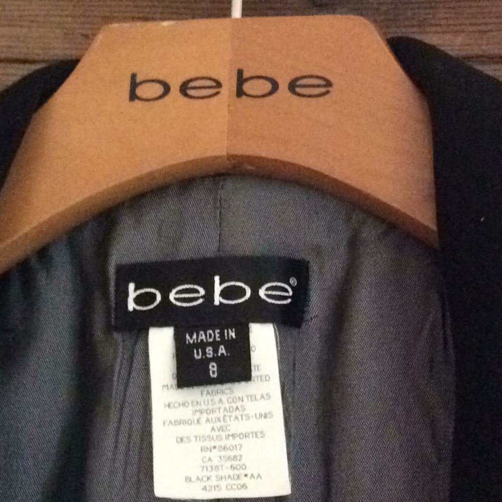 Beautiful black Bebe blazer worn only once!